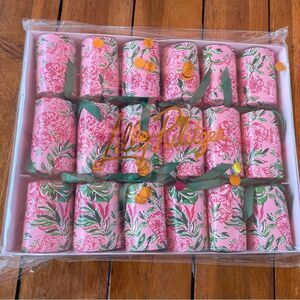🆕 Set of 6 Lilly Pulitzer Conch Shell Koala Print Party Poppers with scrunchies